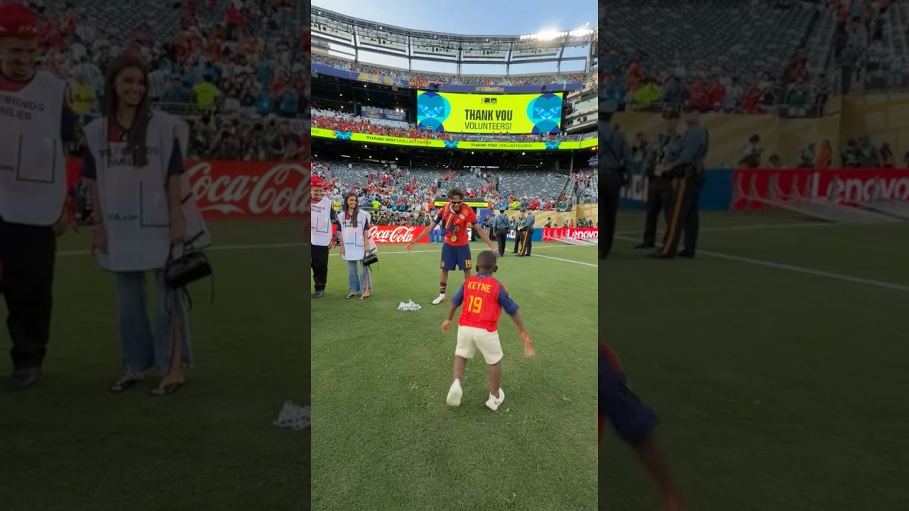 👶🫂 Keyne abrazando a su hermano Lamine Yamal. #mundial #hermanos #abrazo #españa #lamineyamal