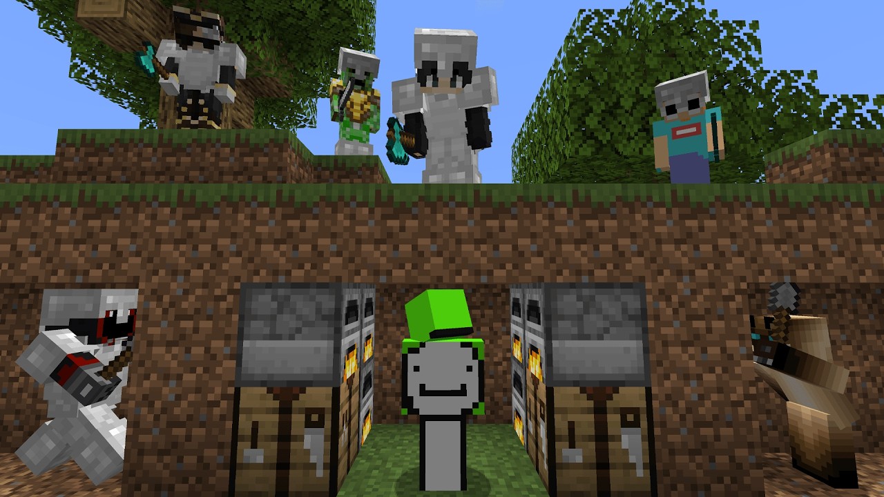 Minecraft Speedrunner VS 6 Hunters (Hunters POV)