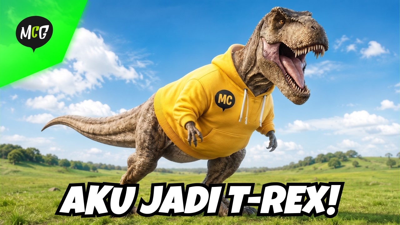 Mister Berubah Jadi T-Rex di Zaman Dinosaurus!