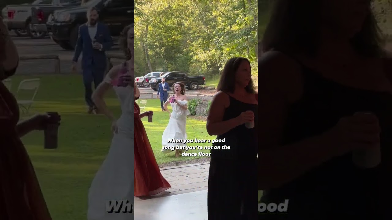 Bride ran to the Dance Floor on hearing her favorite song #wedding #bride #weddingday #youtubeshorts