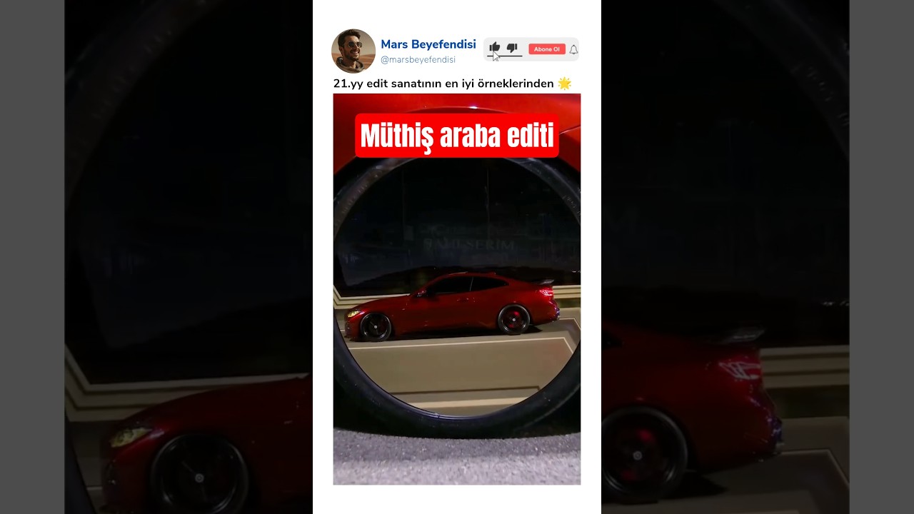 Mükemmel yapılmış araba editi