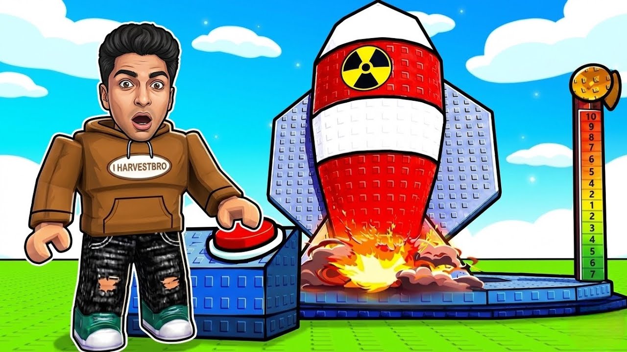ختمت لعبه تفجير المدينه في روبلوكس في حلقه واحده بعد ماسرقت واحد من اعني الاعبين 🤑 | roblox