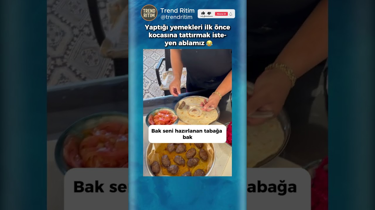 Yaptığı Yemekleri İlk Önce Kocasına Yedirtmek İsteyen Kadın 🤣😂