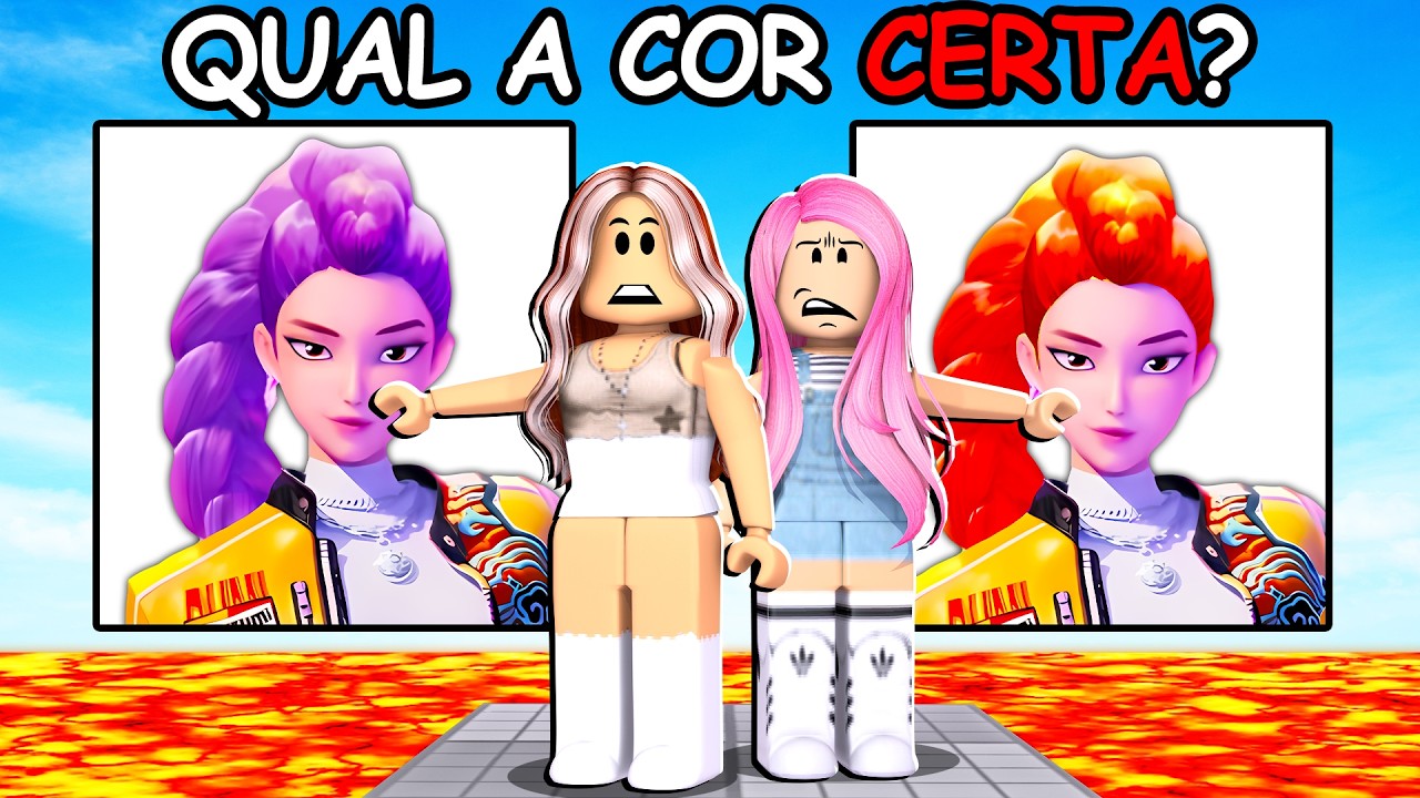 NÃO ESCOLHA A COR ERRADA DO DESENHO ANIMADO no ROBLOX