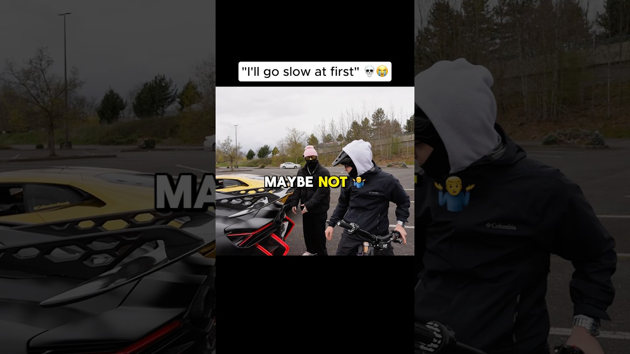 I Don’t Think He Went Slow… #portland #lamborghini #ebike #teemchase