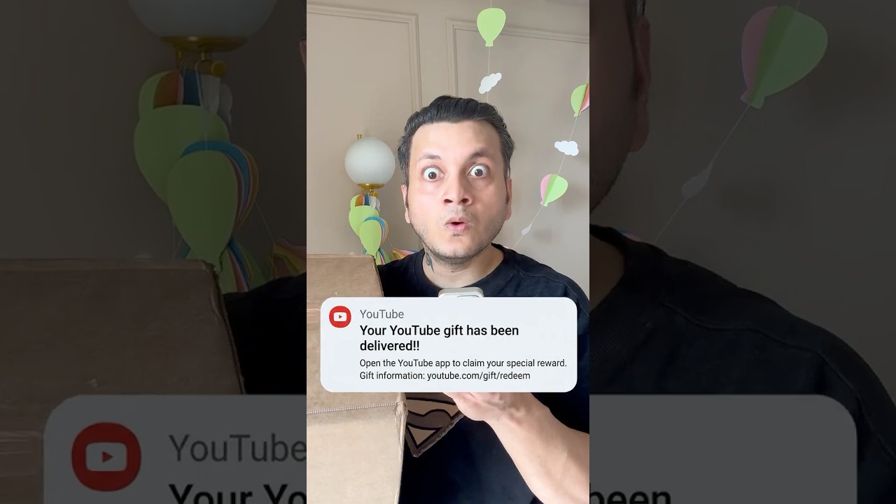 SURPRISE GIFT FROM YOUTUBE ▶️🎁😱 #shorts #youtubeshorts #cricket #unboxing #ball #funny