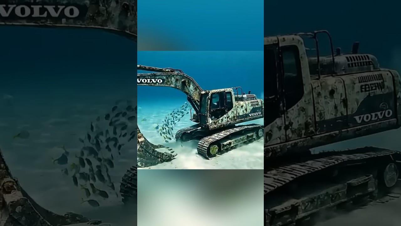 Volvo EC210 Ditemukan di Dasar Laut, Lihat Hasil Restorasinya #shorts