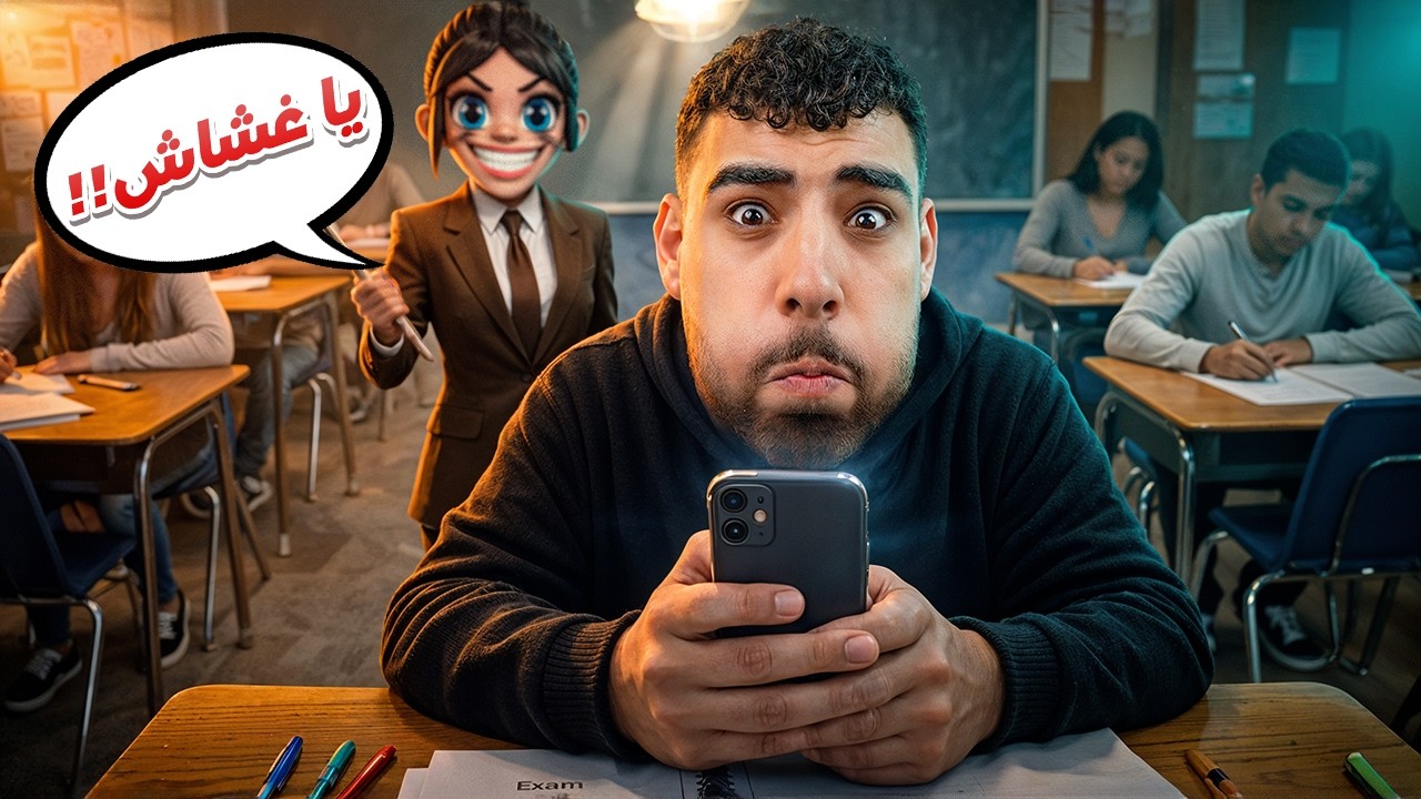 لعبت محاكي الغش في الامتحان النسخه المرعبه📚😱