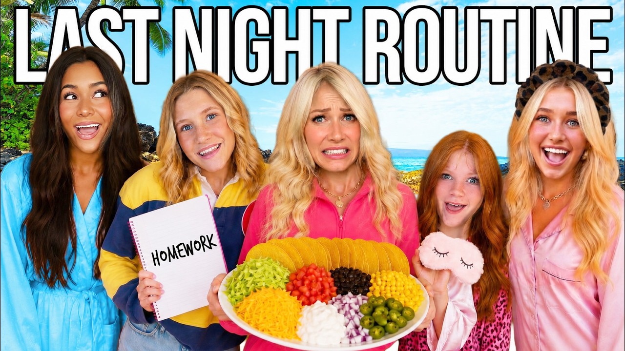 Night Time Routine ALONE with 8 Kids. *Last Day of School*💫🛌 - Published by Not Enough Nelsons