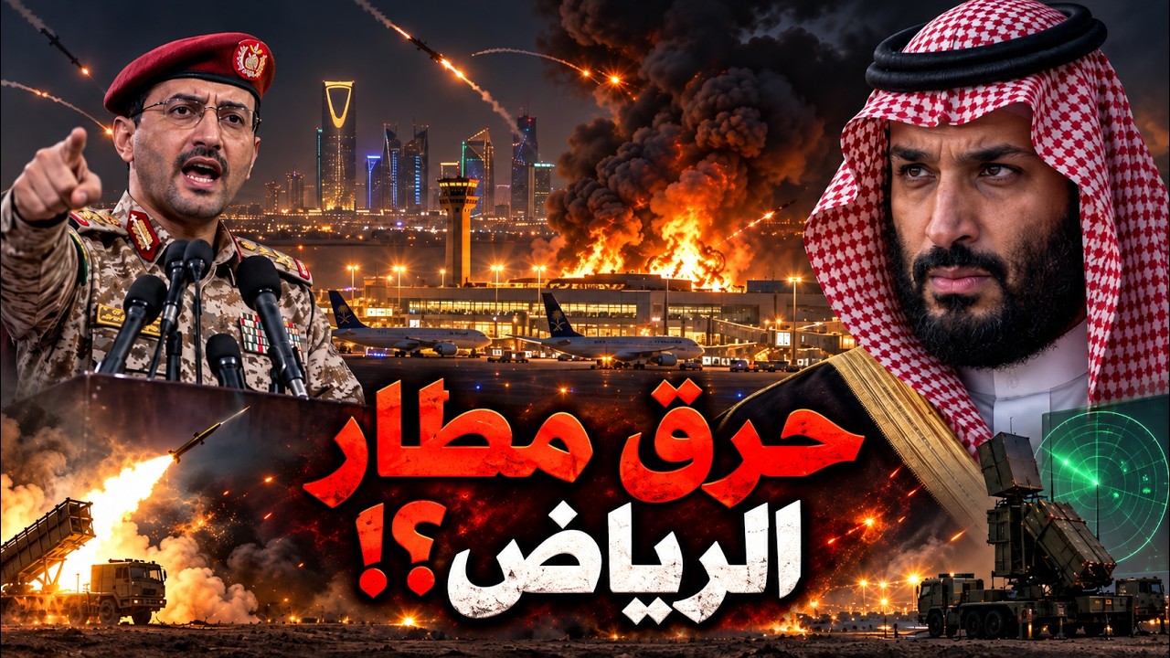 الحوثي يحاول اغتيال محمد بن سلمان!؟… مطار الرياض يحترق وحرب اليمن تنفجر