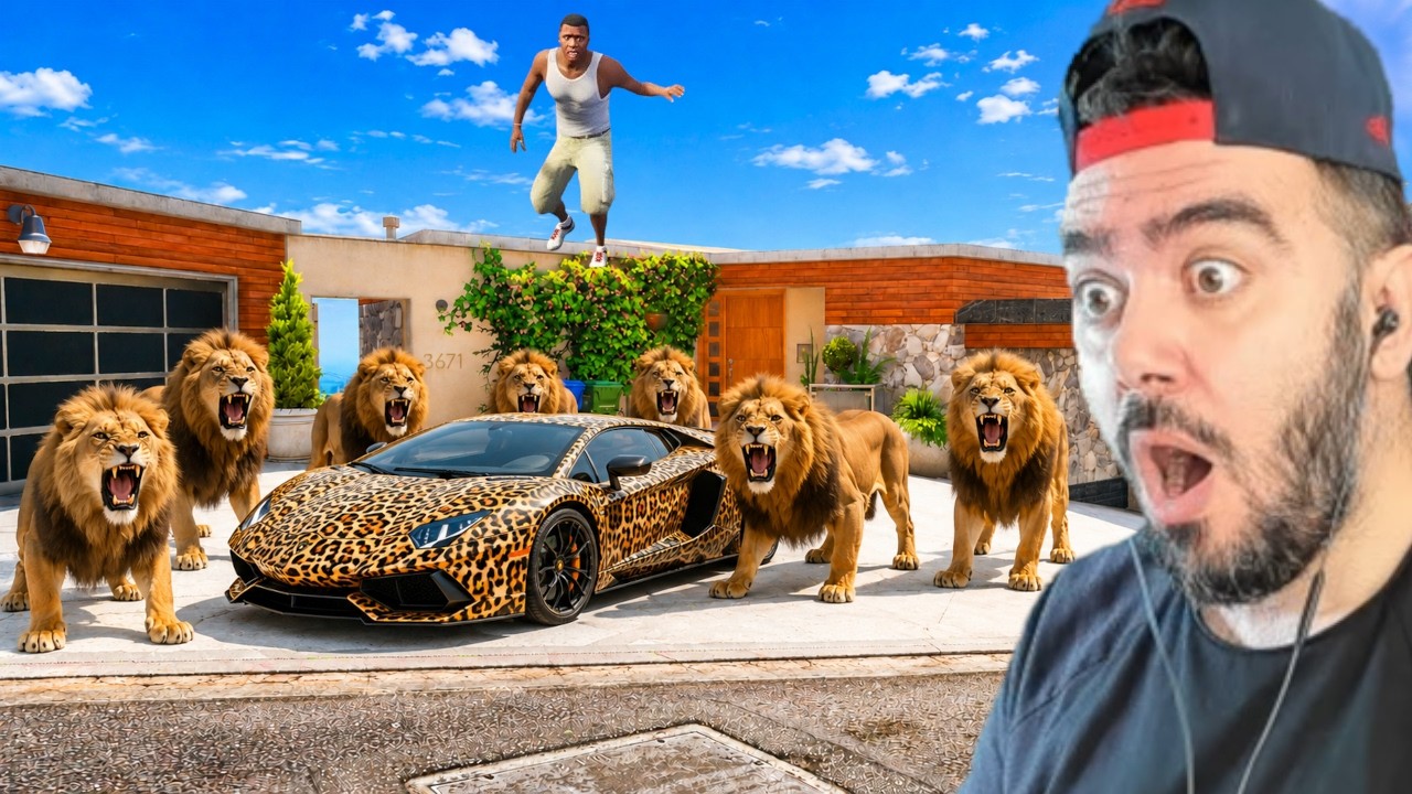 FRANKLIN ASLANLARIN LAMBORGHINISINI KAÇIRDI - GTA 5 MODS
