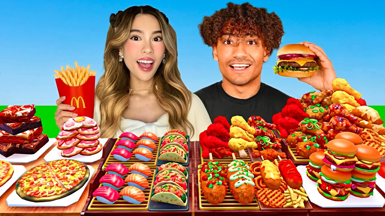 We Ate EVERYTHING In ROBLOX MUKBANG.. W/ FOLTYN