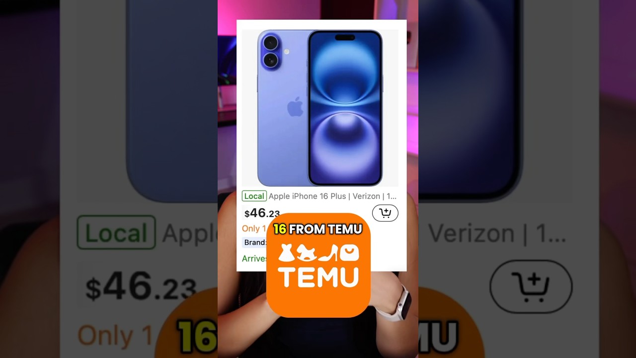 Buying an iPhone 16 From TEMU - Published by SarahGrace