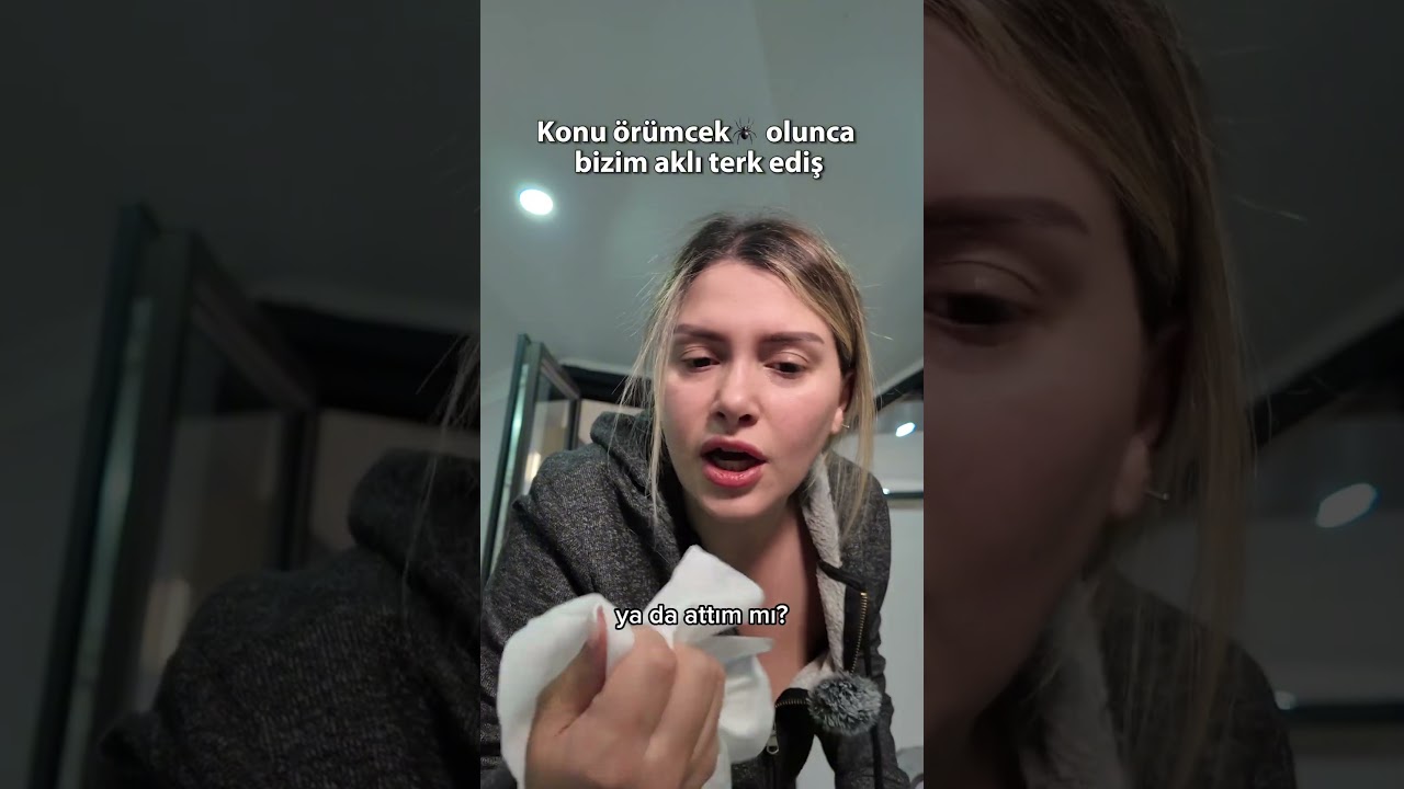 Ev artık onun.. Sizde de var mı örümcek fobisi? :(