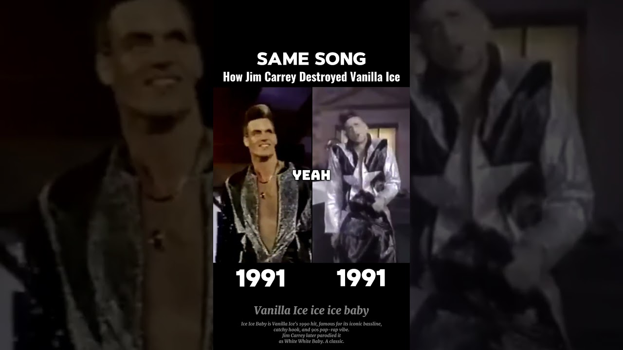 ice ice baby- how Jim Carrey destroyed it in 1991vs1991 #vanillaice #jimcarrey #nostalgic #90smusic