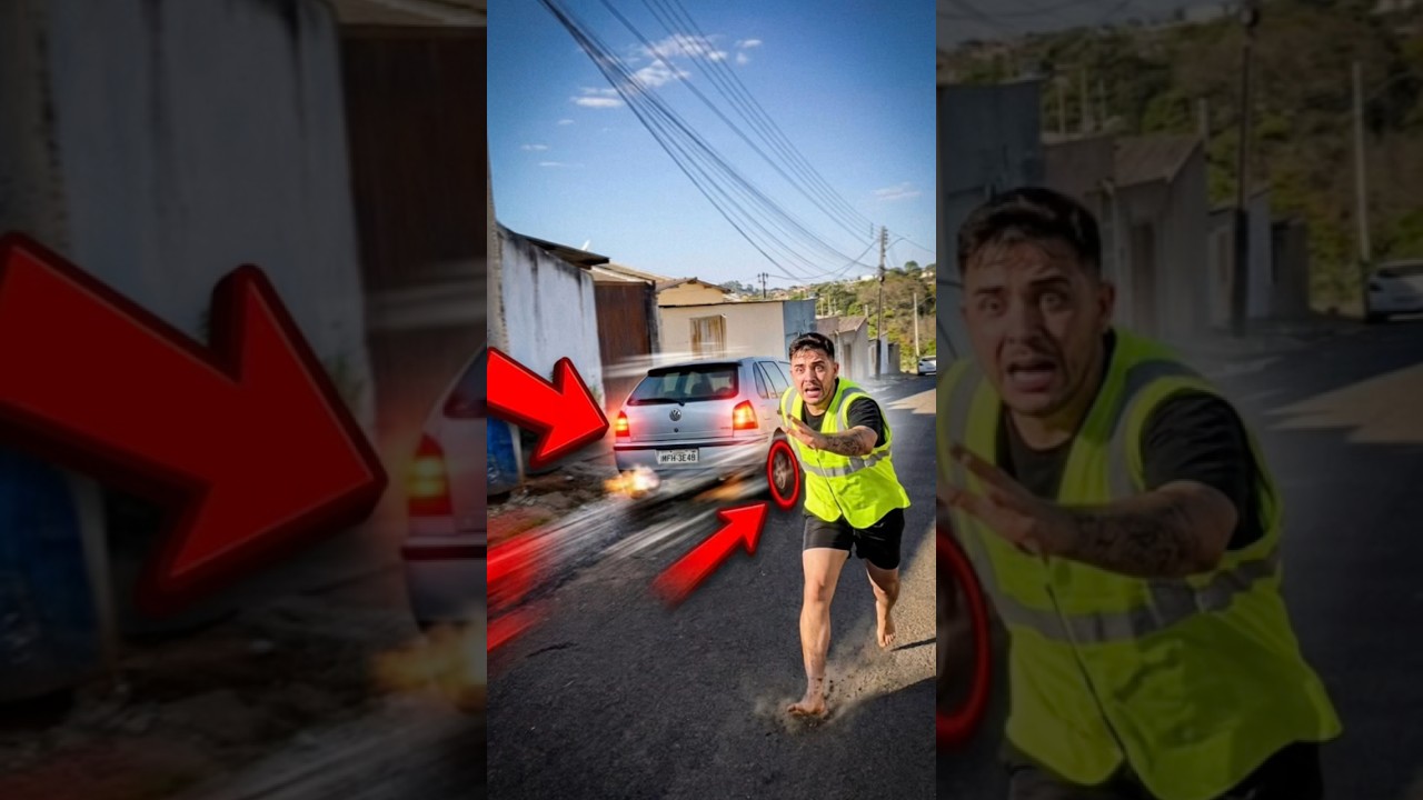 Eu soltei o carro SOZINHO na rua! #shortsfeed #youtubeshorts