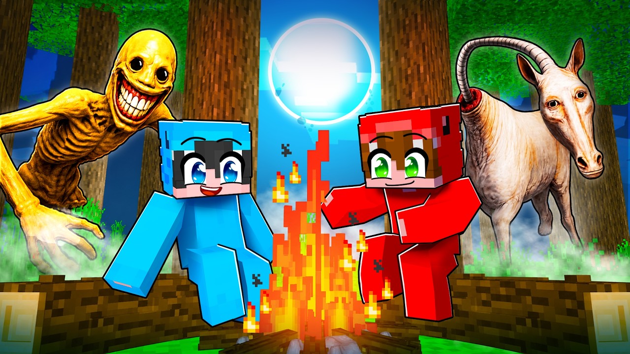 Acampamos 24H en el Bosque Más TERRORÍFICO de Minecraft…