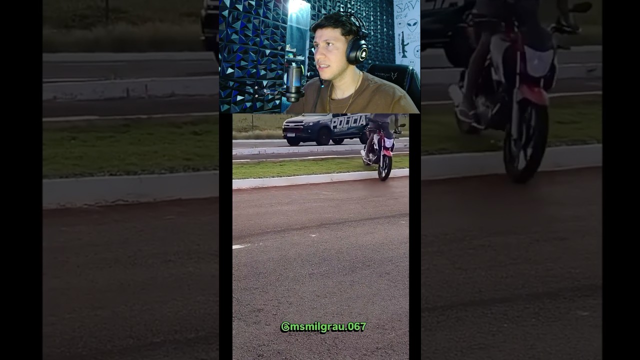 Não corra da polícia #grau #moto #motovlog #motorcycle #gopro #shorts #viral #policia #police