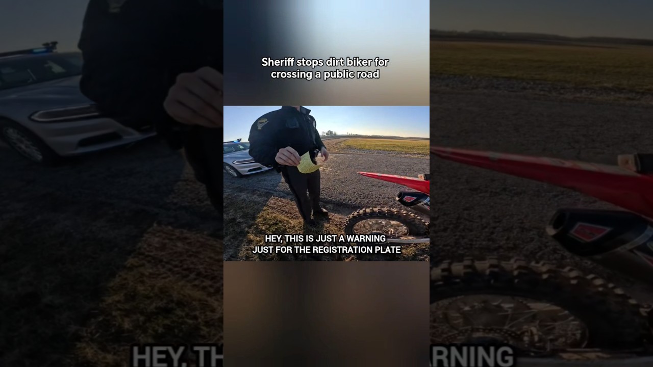 Dirt bikes need registration and a plate... #shorts