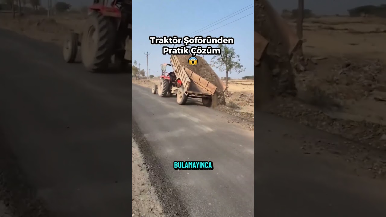 Traktör Şoföründen Pratik Çözüm 😱