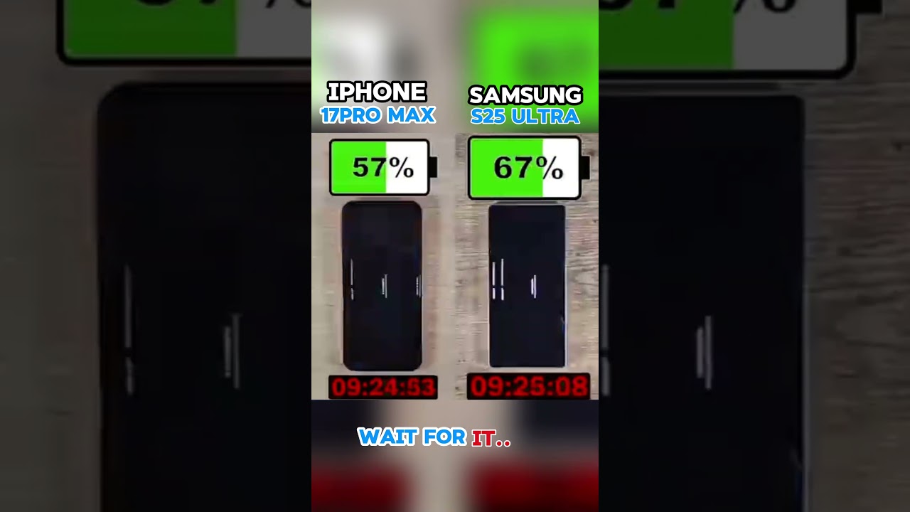 ⚡☠️ IPHONE 17PRO MAX VS SAMSUNG S25 ULTRA BATTERY TEST!!