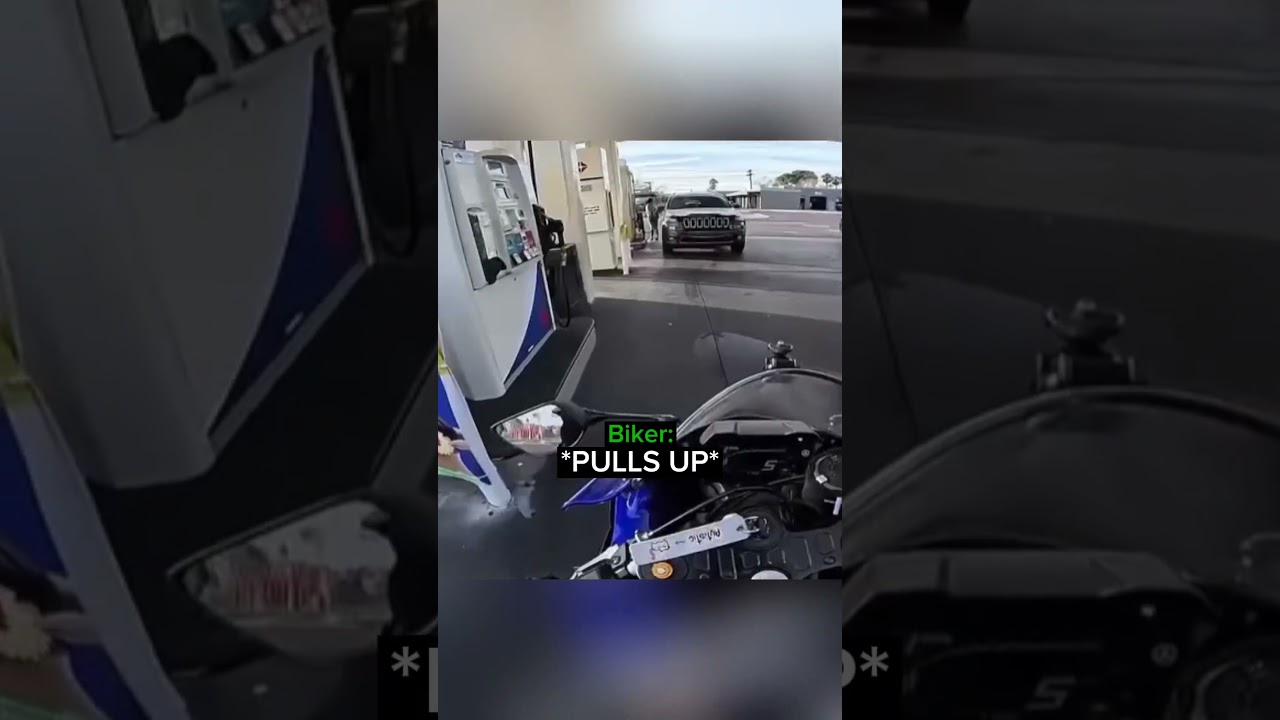 Biker Gets an Unexpected Surprise…