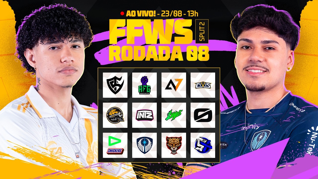 🔴 FREE FIRE AO VIVO: FFWS BRASIL SPLIT 2 | RODADA 8