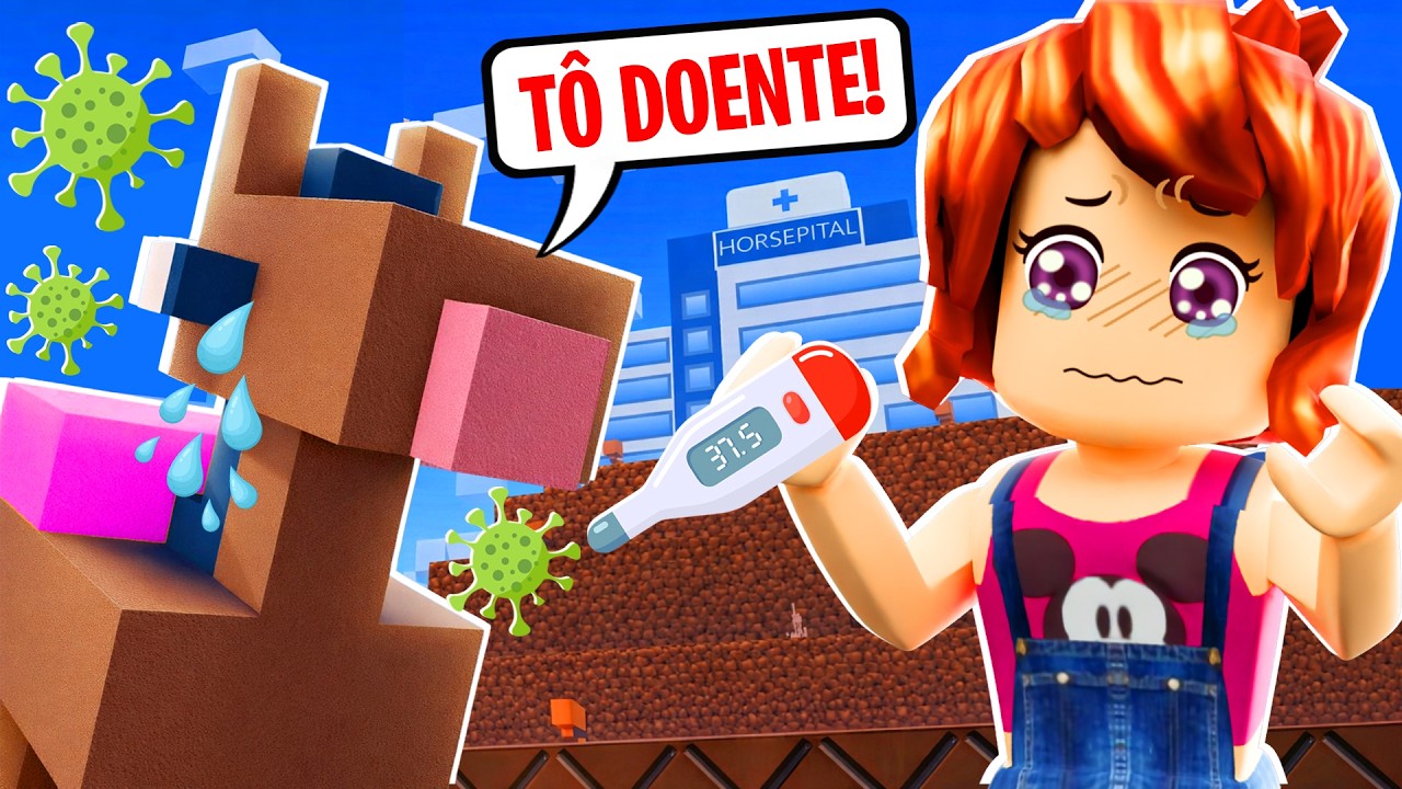 MEU CAVALO ESTÁ DOENTE NO ROBLOX! (Horsepital)