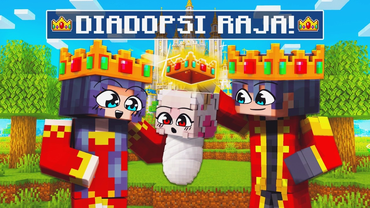 MOMON DI TEMUKAN OLEH RAJA MINECRAFT DAN DIADOPSI JADI ANAK RAJA ft @BANGJBLOX