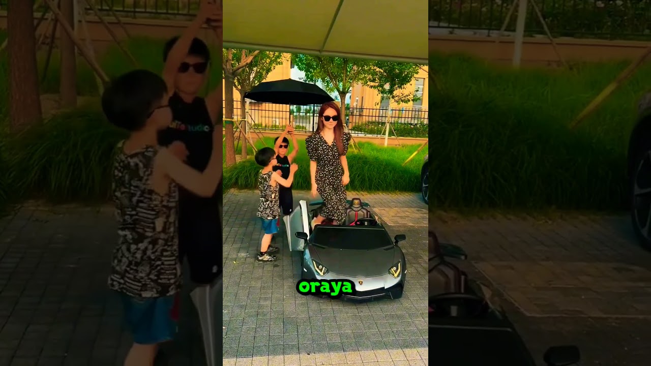 Mini lamborghini ile annemi gezdirdik