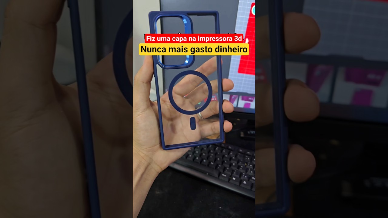 fiz uma capa de celular na impressora #shorts #short #ytshorts #apple #iphone #viral #fyp #ios ##3d