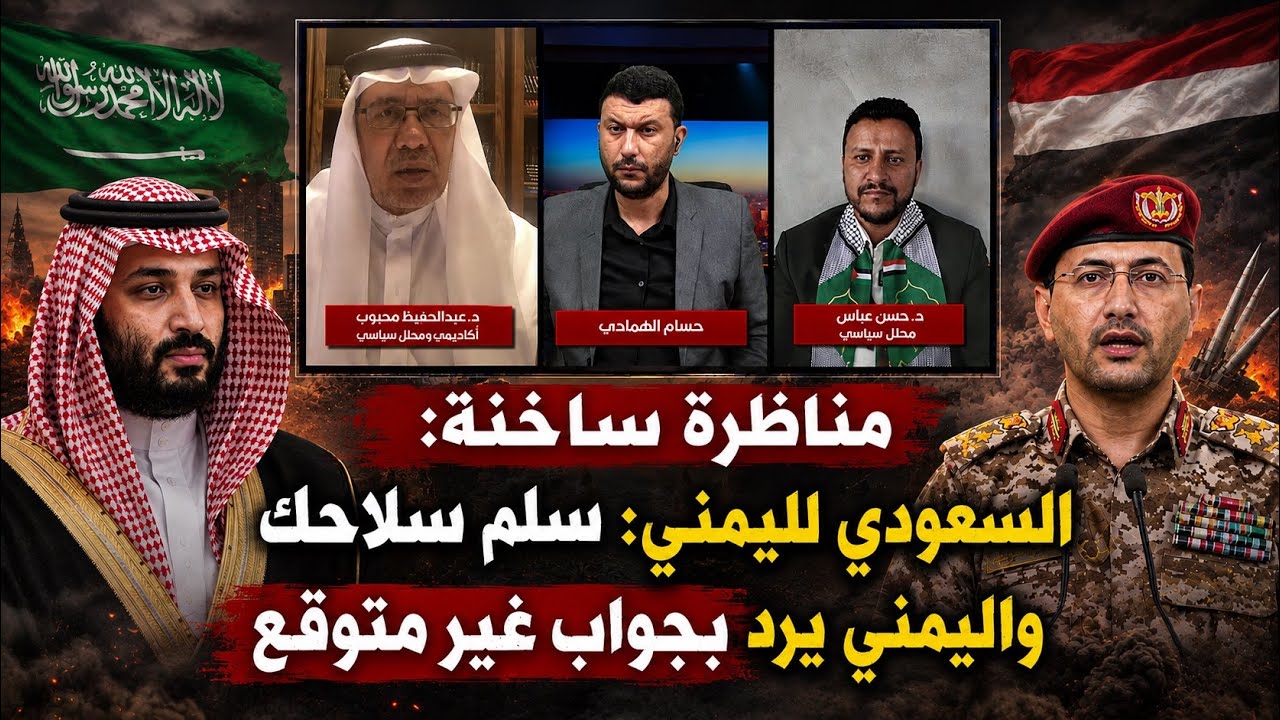 مناظرة ساخنة: صنعاء ترفع من السقف والمواجهة تكبر..هل تستجيب السعودية ام تتوسع الحر.ب في اليمن؟