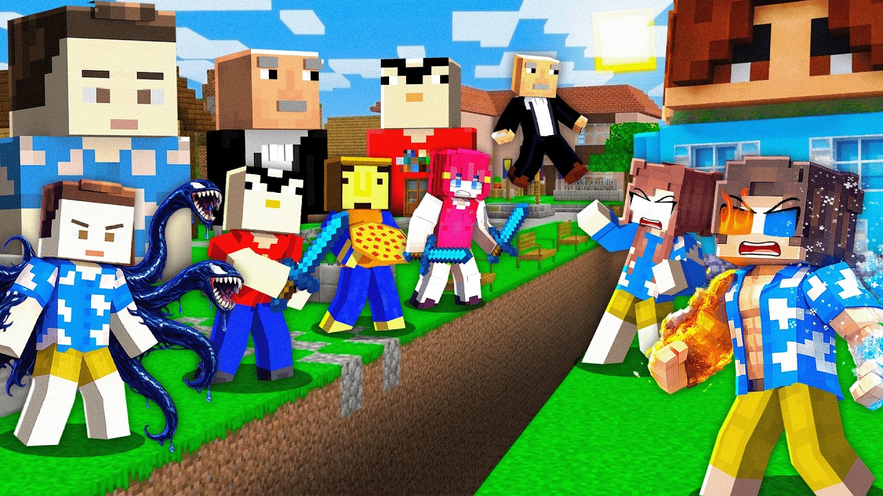 BORALO KÖYÜ VS BARS KÖYÜ SAVAŞI - Minecraft