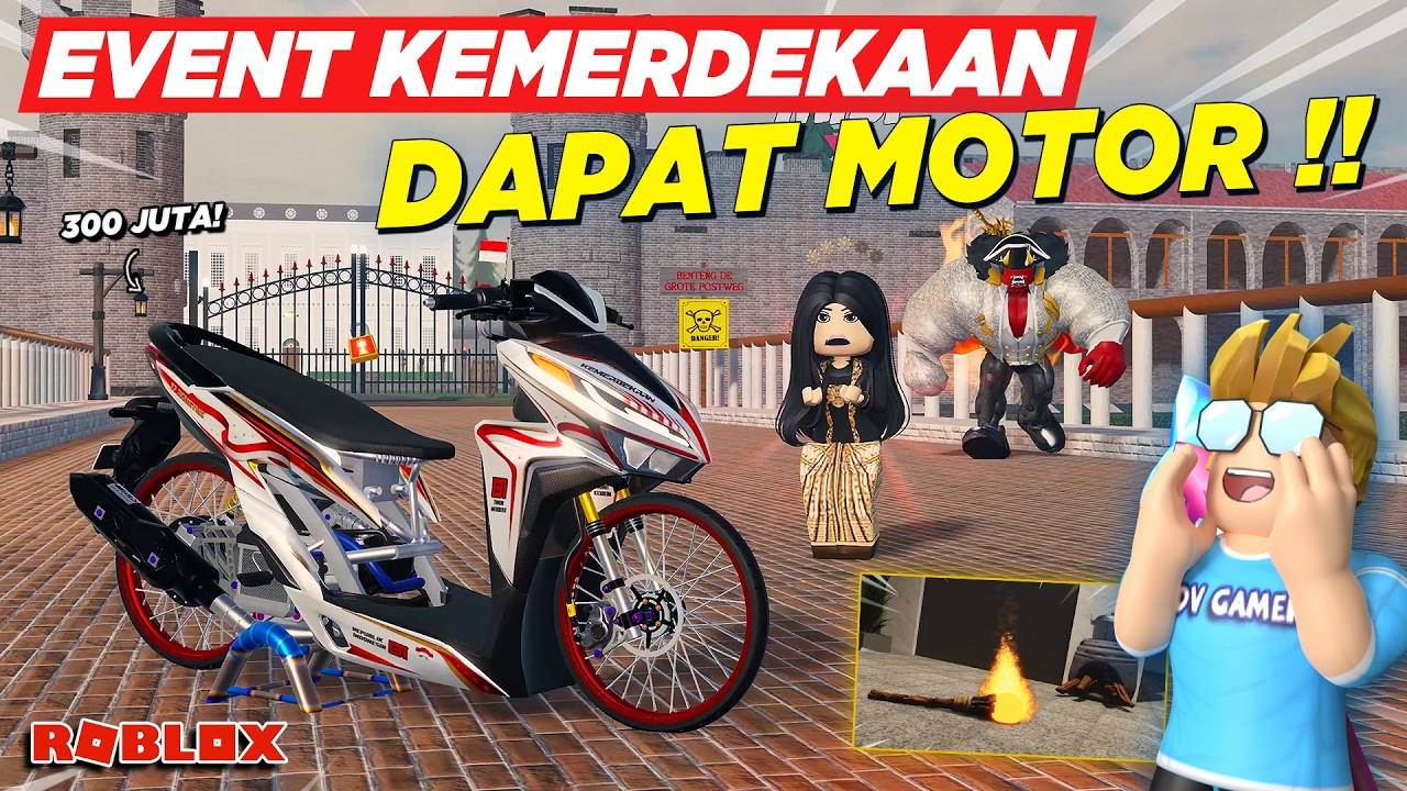 CARA SELESAIKAN EVENT DDS UPDATE KEMERDEKAAN !! DAPAT MOTOR DRAG VARIO DAN UANG 200 JUTA - Roblox