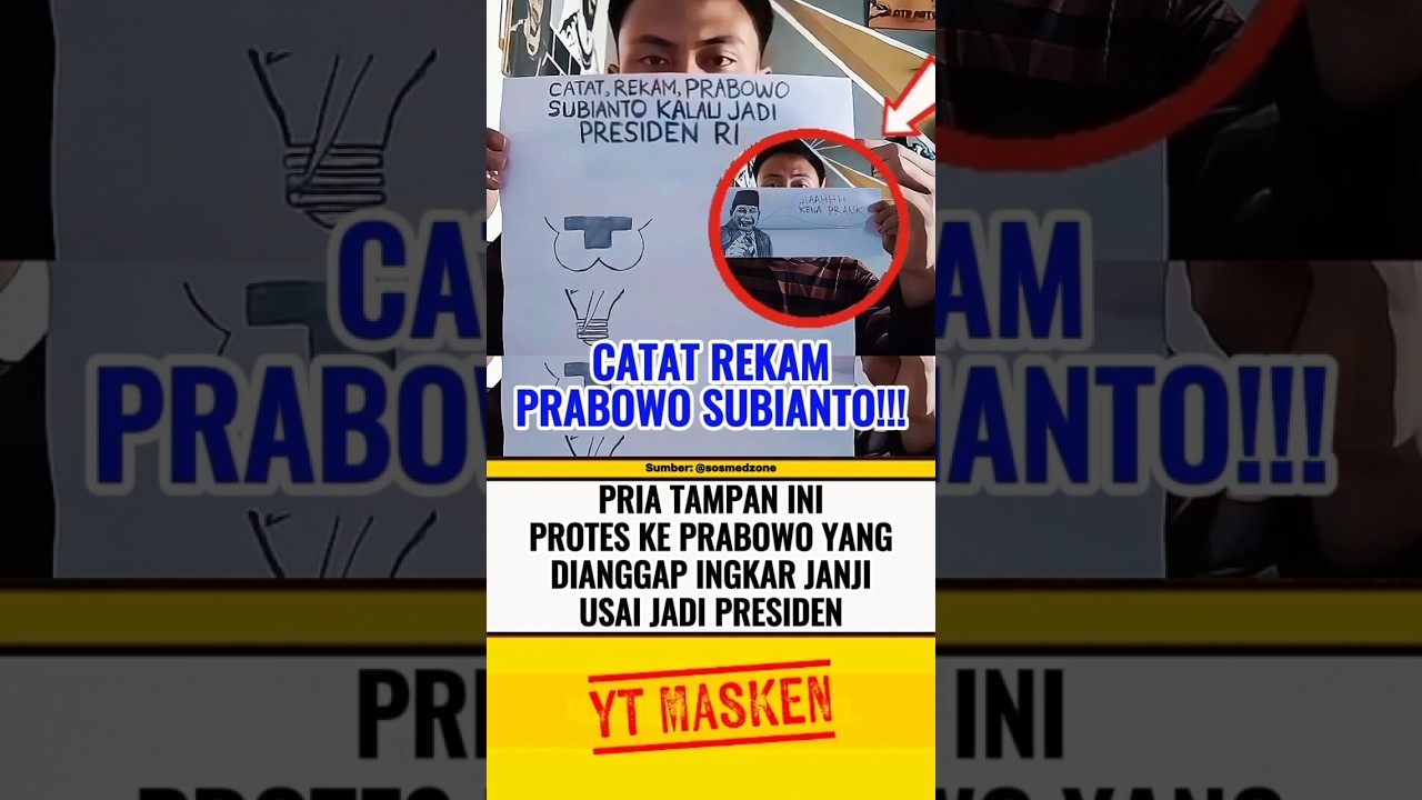 PRIA TAMPAN INI PROTES KEPADA PRABOWO DIANGGAP INGKAR JANJI⁉️ #beritaterkini #trending #fyp #shorts