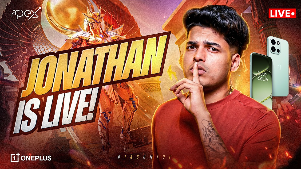 HACKER OR WHAT! | JONATHAN IS BACK!!🖤 | BGMI ON ONEPLUS NORD 6