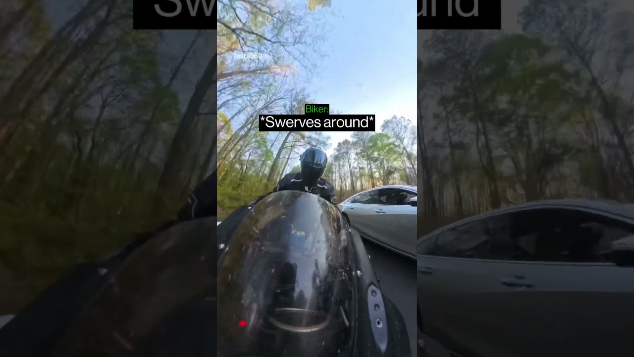 When A Biker Encounters A Crazy Driver…