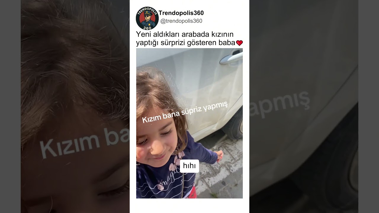Sıfır Aldıkları Arabanın HERYERİNİ Çizen Kızını Gösteren Anlayışlı Bir Baba🥰❤️