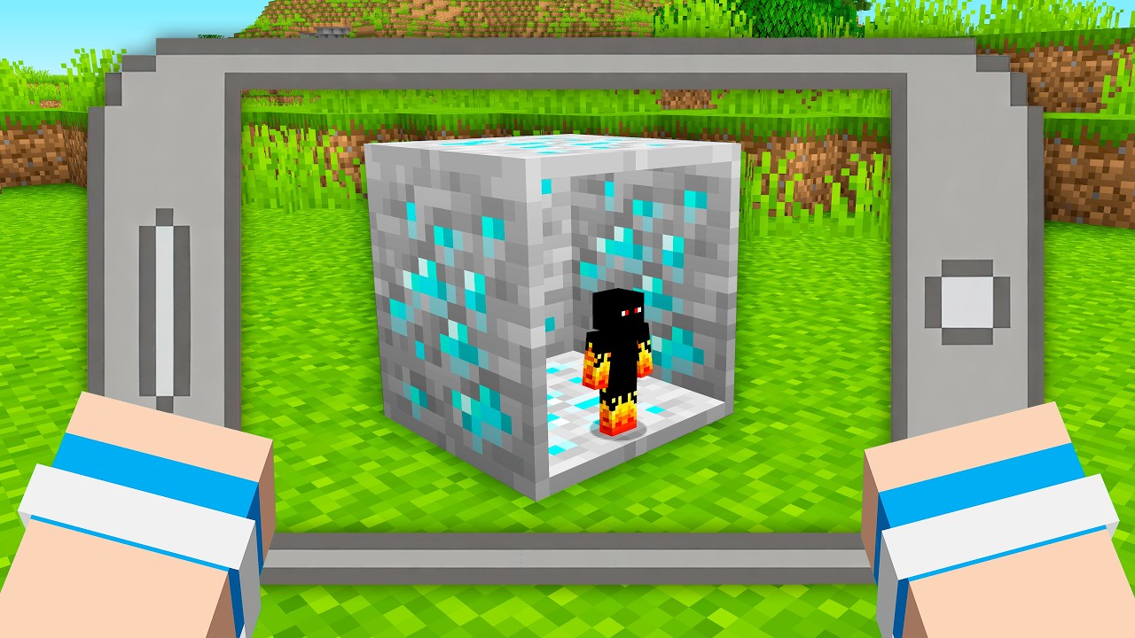 Comprei um Celular RAIO-X Para usar nos Blocos de Mod!