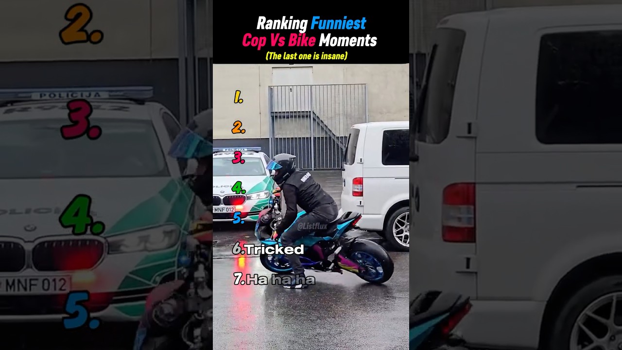 Ranking Funniest Cops Vs Bikes Moments