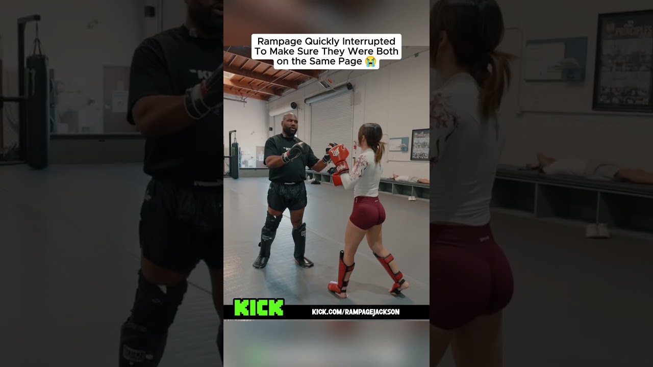Rampage Quickly Interrupted to Make Sure 👀😭#rampagejackson #rampage #ufc #shorts