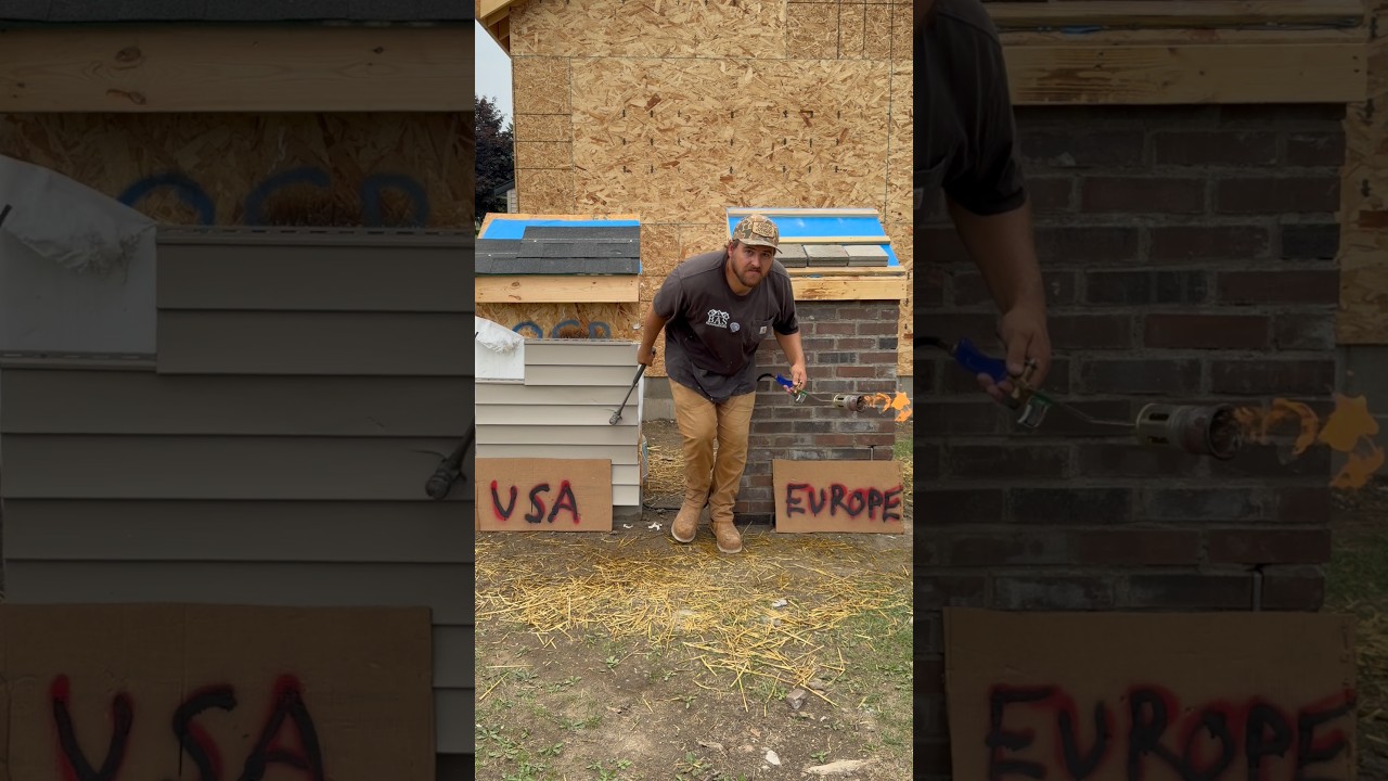 American vs. European home building 🏠 learn how we build so differently! #building #learn #USA #UK