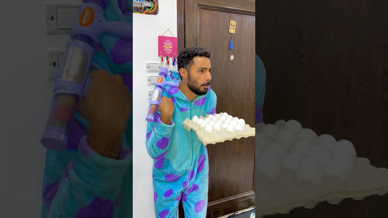 لما اخوك الصغير يجبلكو حاجه😂🥚
