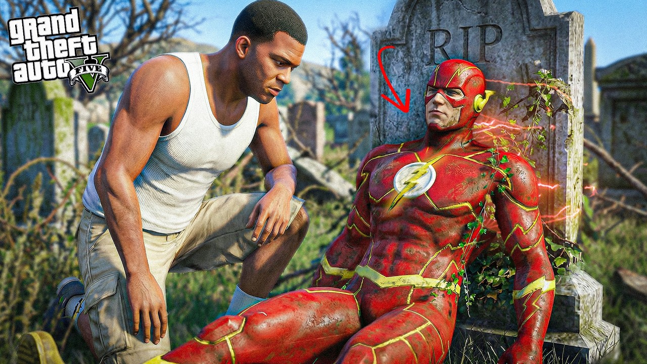 Franklin Restoring An Abandoned Flash's Suit in GTA 5 ! (GTA 5 mods)