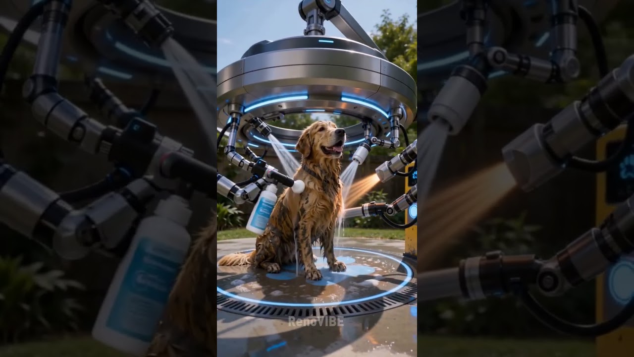 FUTURISTIC Animal Washing Station for Dogs 🐕 #Future #Ai