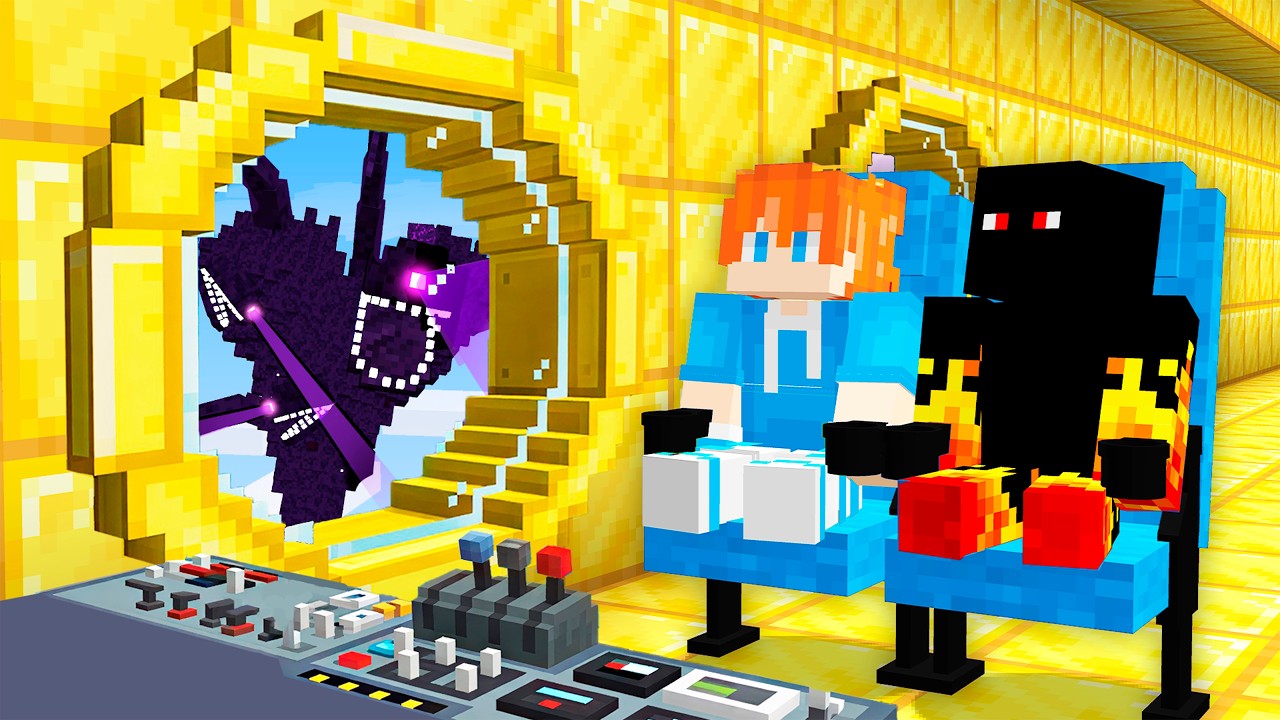 Construí um SUPER AVIÃO Pra Fugir do WITHER STORM GIGANTE