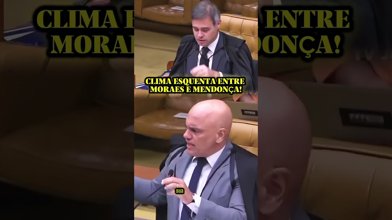 @CNNbrasil| 🚨 CLIMA ESQUENTA ENTRE MORAES E MENDONÇA!