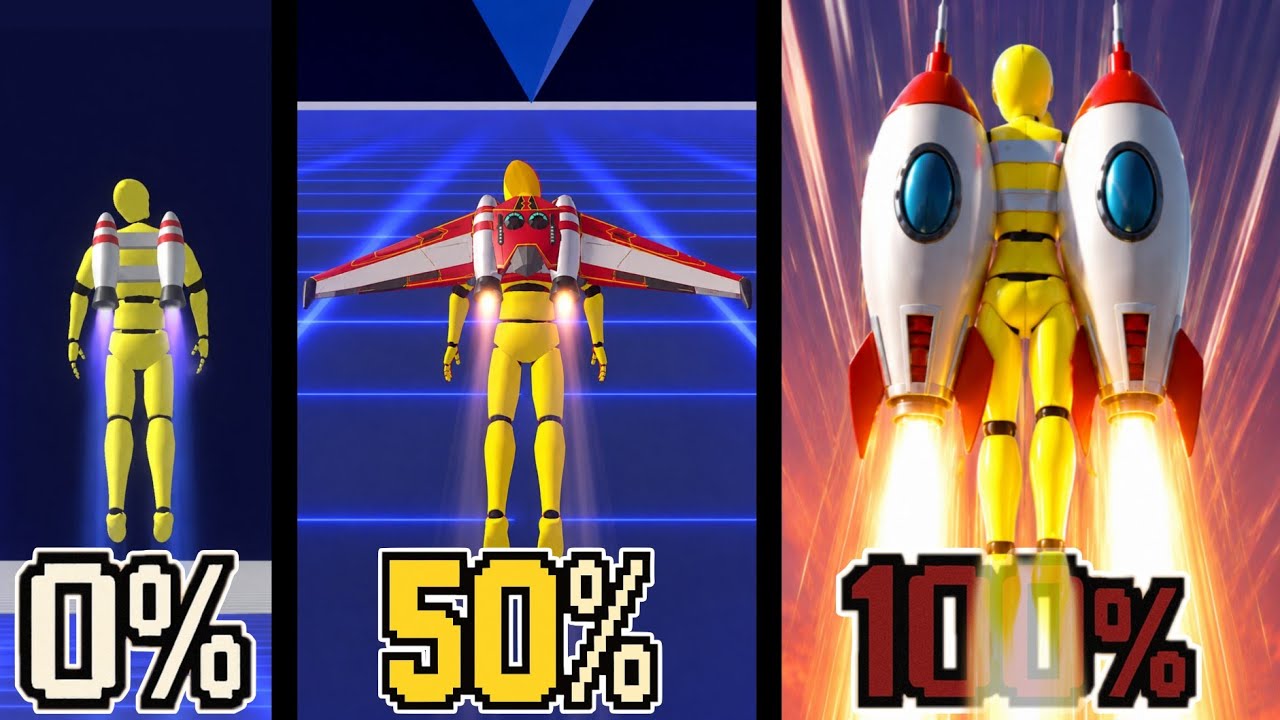 Aku MENGUPGRADE 100% JETPACK ROKET di Jetpack Master