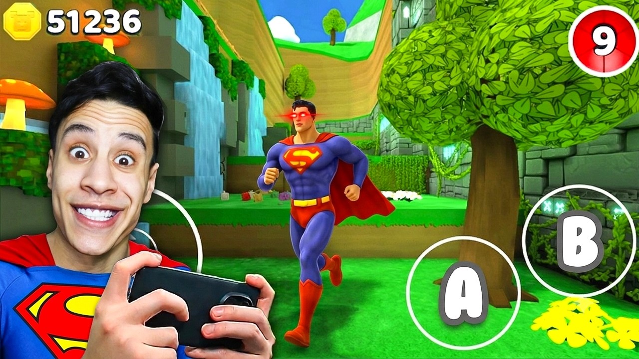 أصبحت سوبرمان في لعبة الدب الخارق Super Bear Adventure!! 🦸‍♂️😂