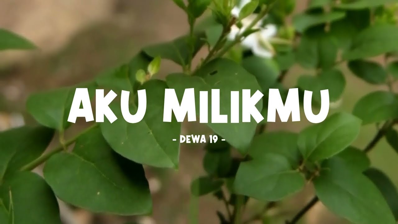 dewa-19 - aku milikmu - lirik lagu indo